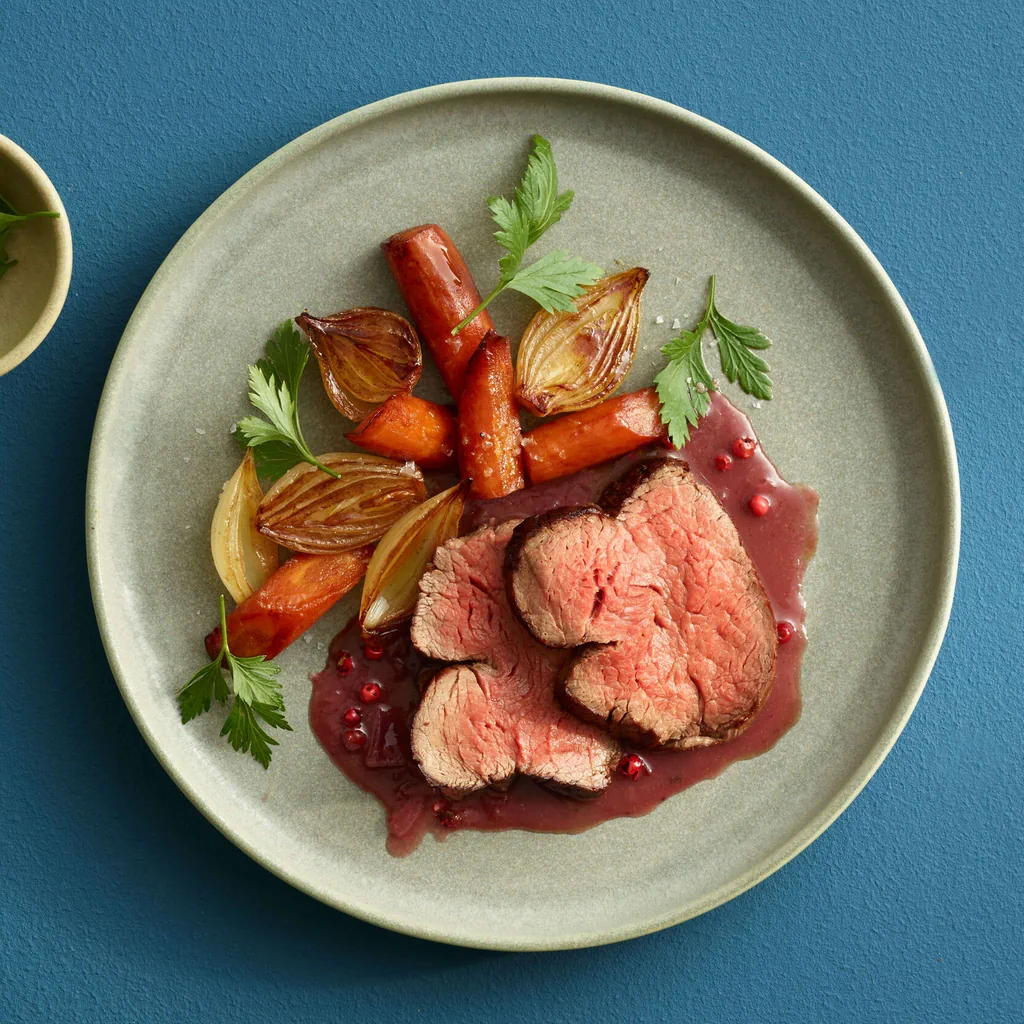 Filet de bœuf, sauce au poivre