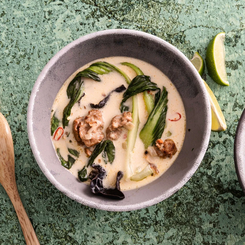 Kokossuppe mit Seitan