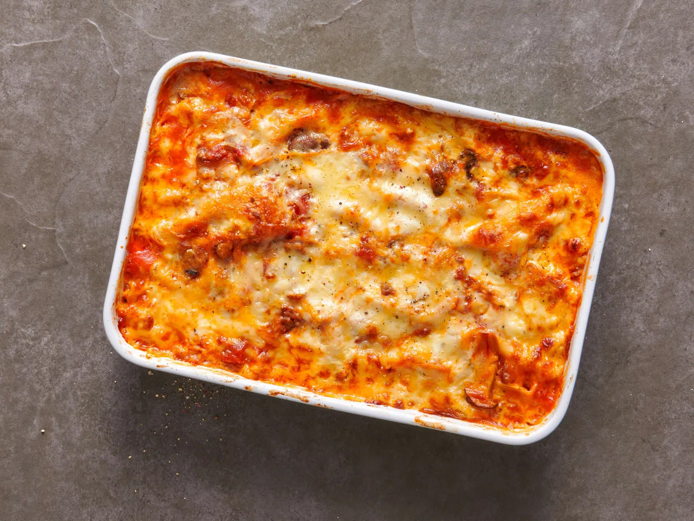 Lasagne mit Kabis und Pilzen