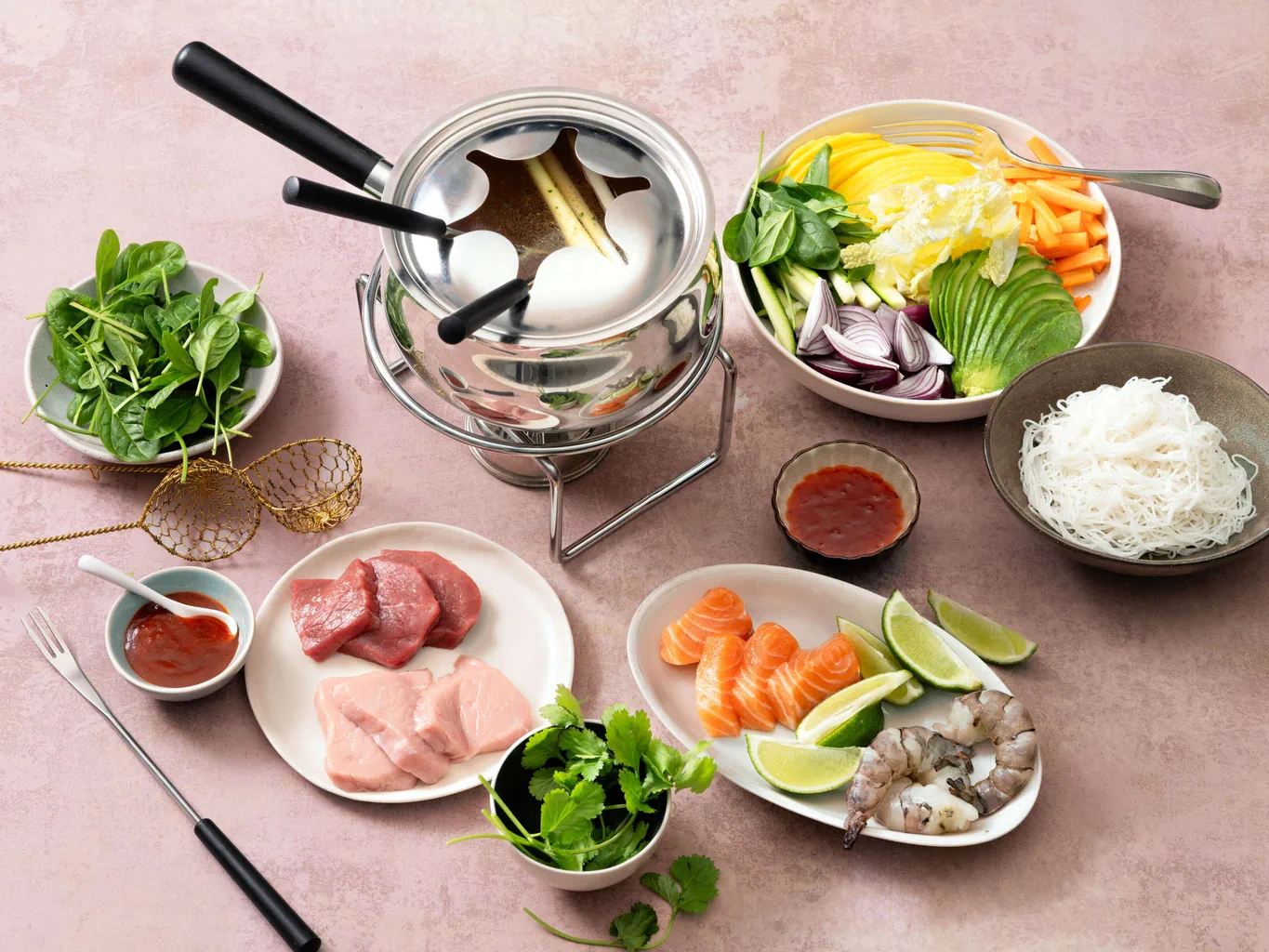 Fondue chinoise Surf and Turf