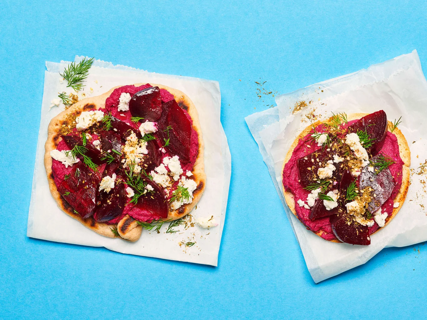 Pita à la betterave rouge