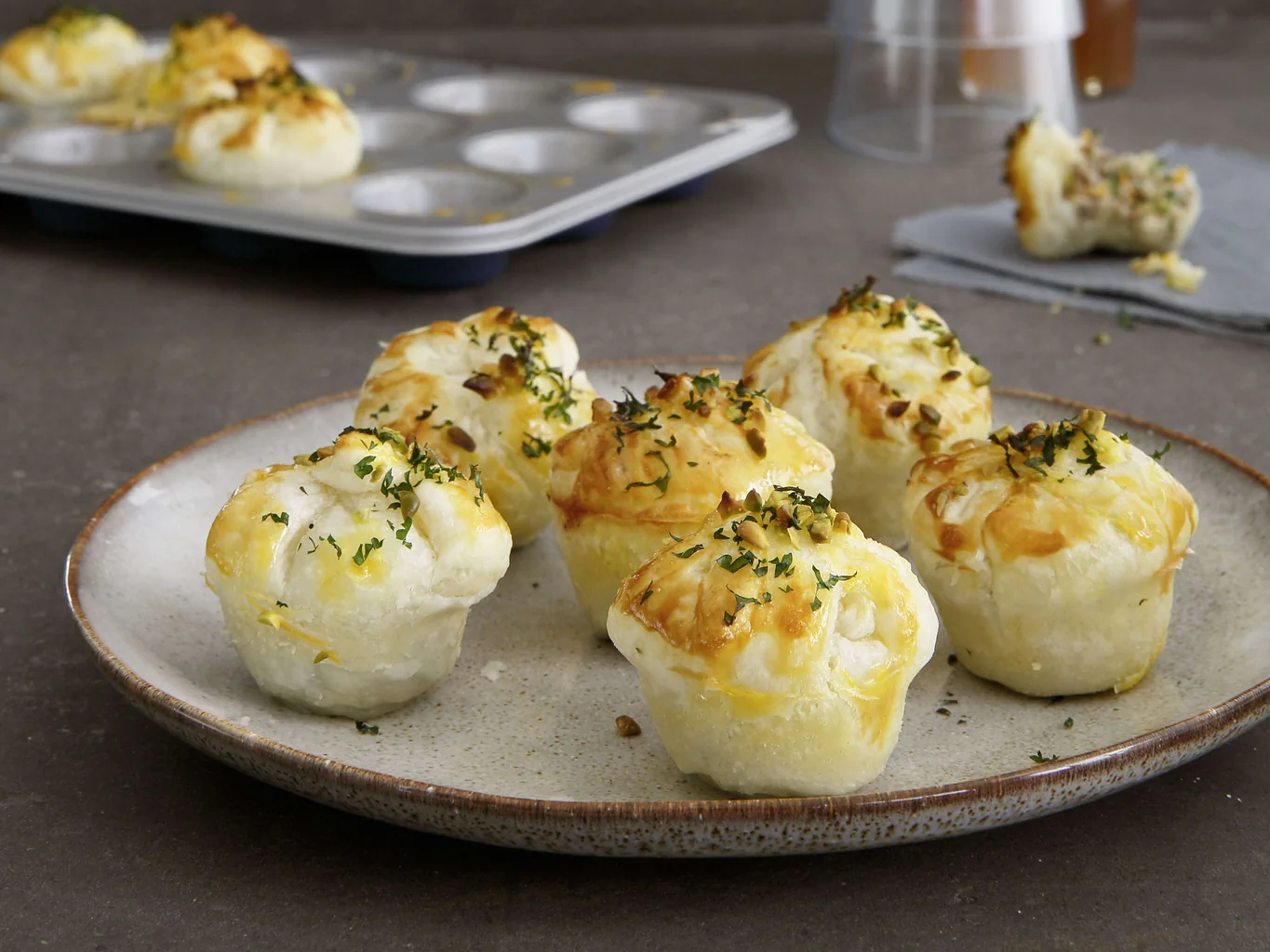 Mini-Pie mit Rindfleisch und Karotten