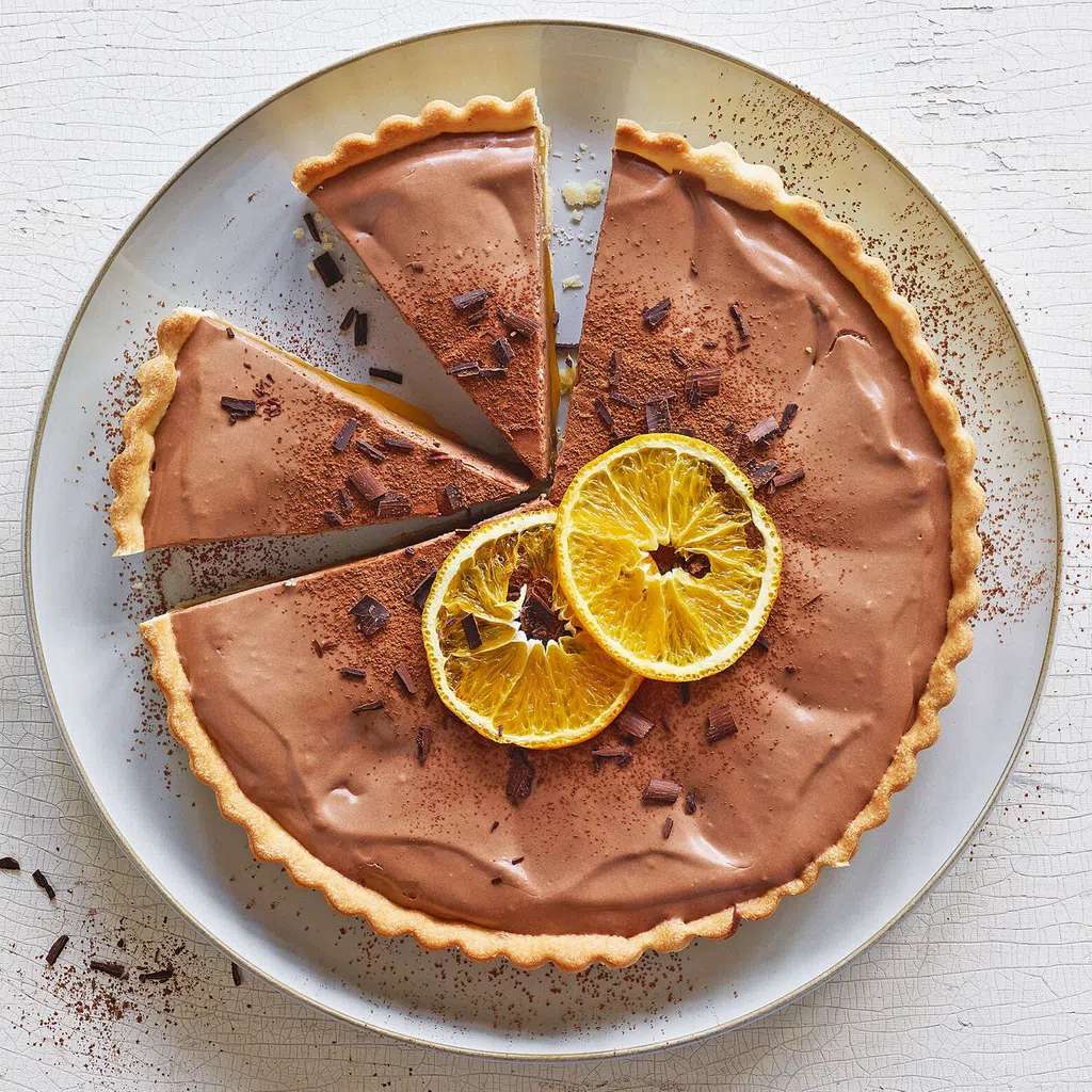 Schokolade-Orangen-Tarte