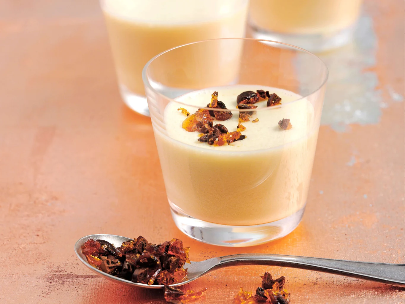 Mousse blanche à l'arôme de café