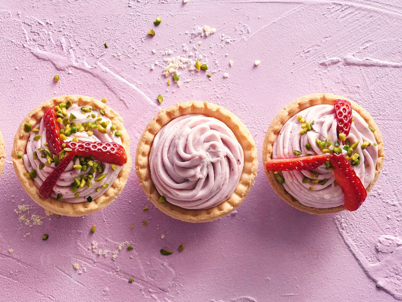 Tartelettes à la mousse de fraise