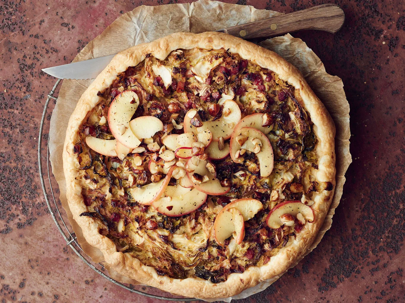 Torta di verza con pancetta