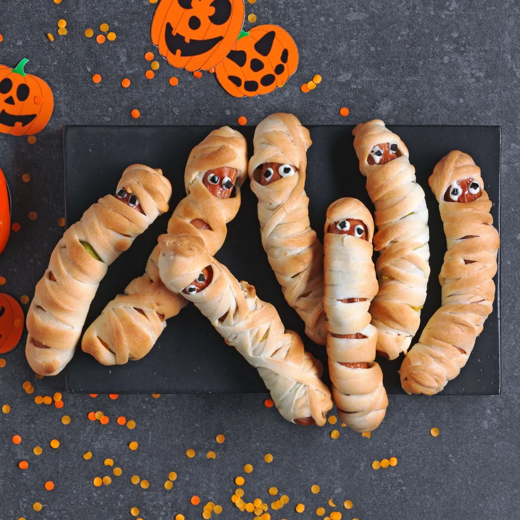 Saucisses momies d'Halloween