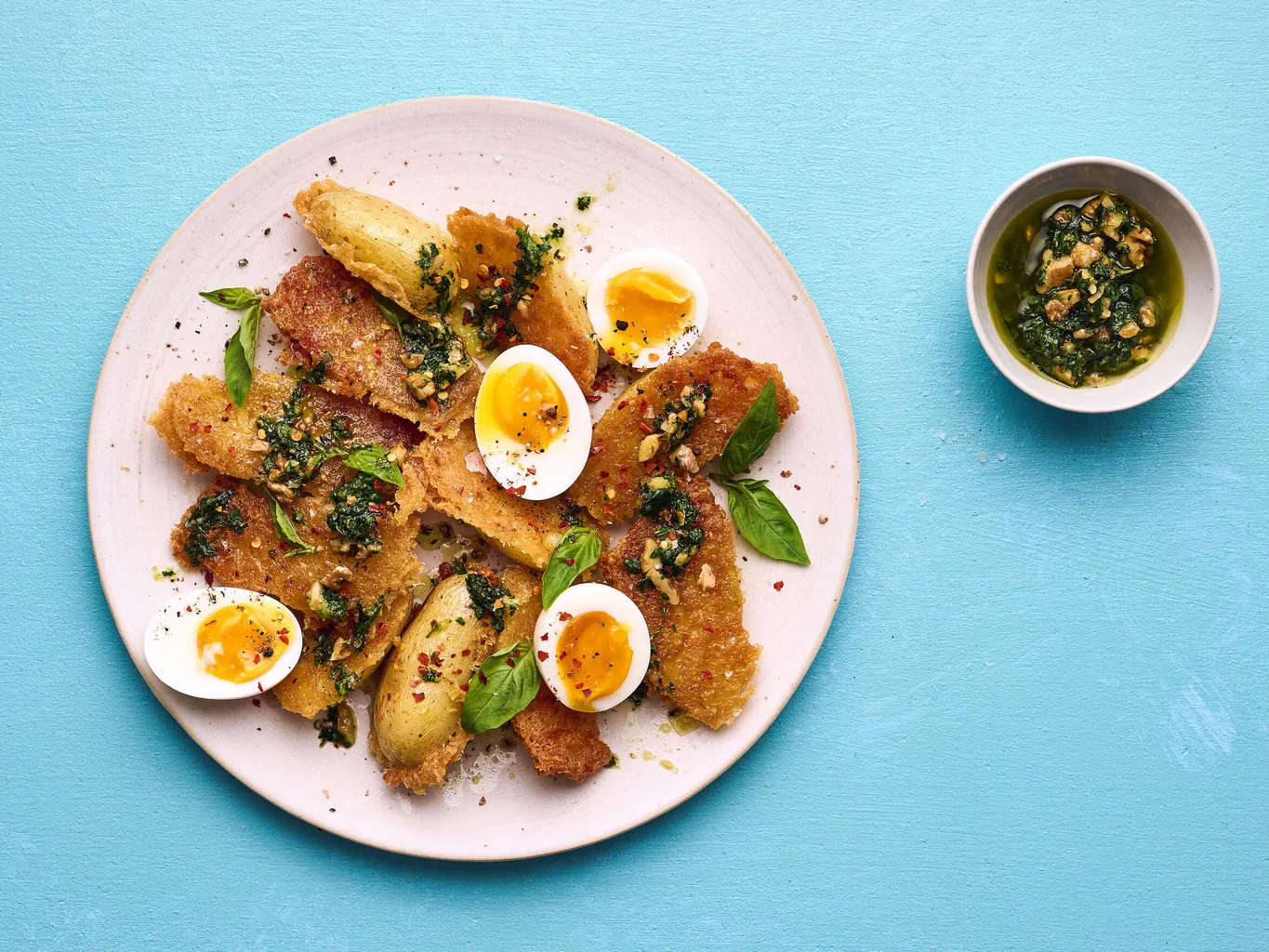 Patate allo sbrinz e uova