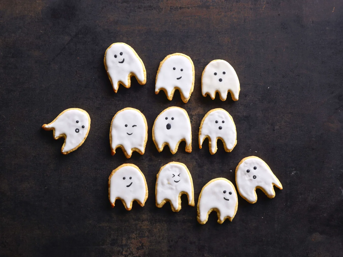 Petits biscuits fantômes à l'orange
