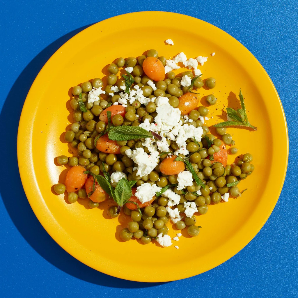 Erbsli-Rüebli-Salat mit Feta