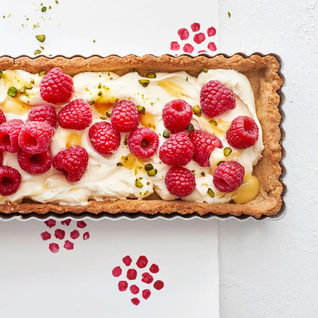 Tarte aux framboises
