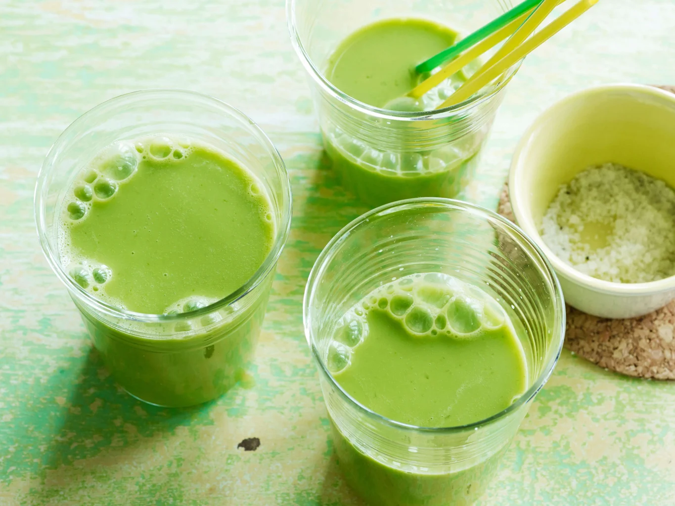 Cocktail vert au yogourt