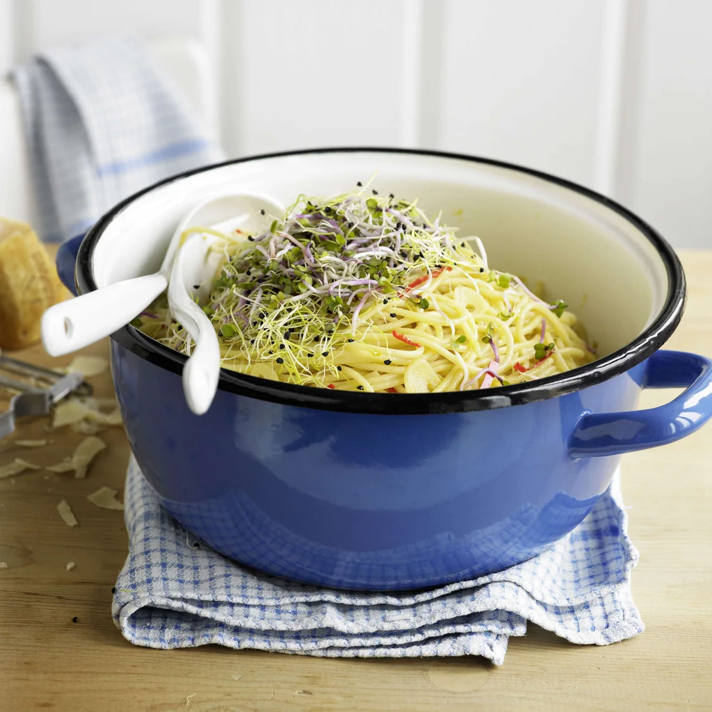 Sprossen-Zitronen-Spaghettoni