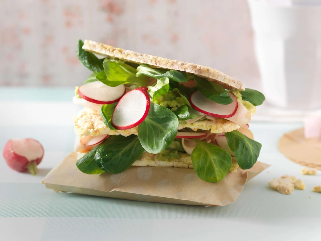 Sandwich de galettes au maïs