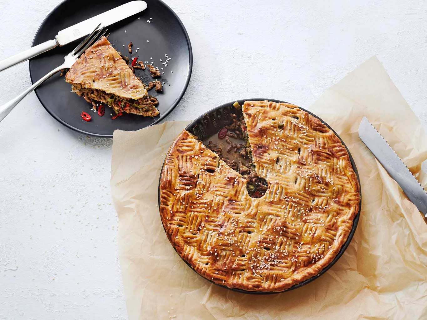 Hackfleisch-Gemüse-Pie