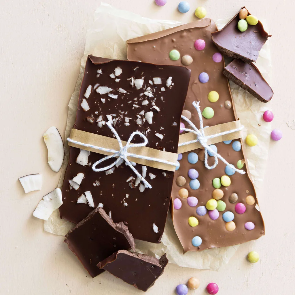 Tablettes de chocolat maison