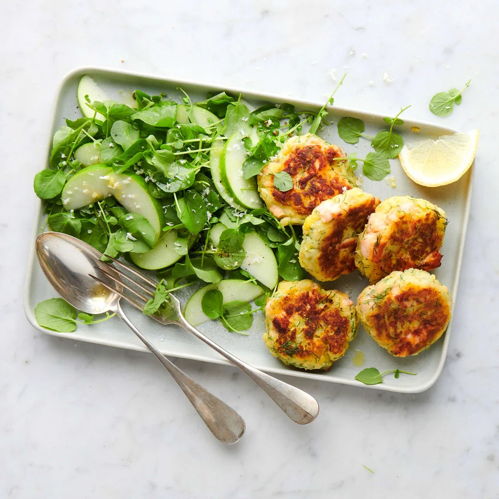 Polpettine alle mele e al salmone