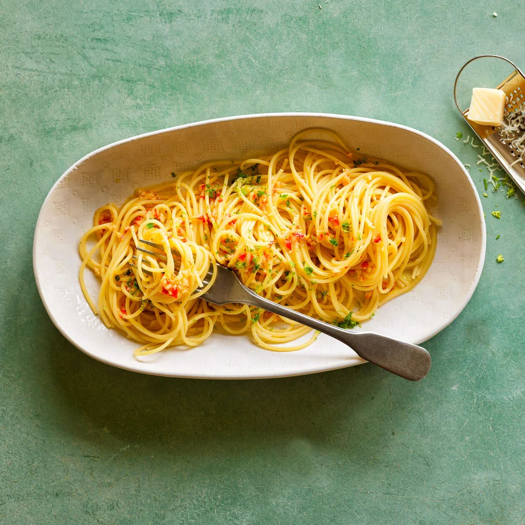 Spaghetti aglio, olio e peperoncino