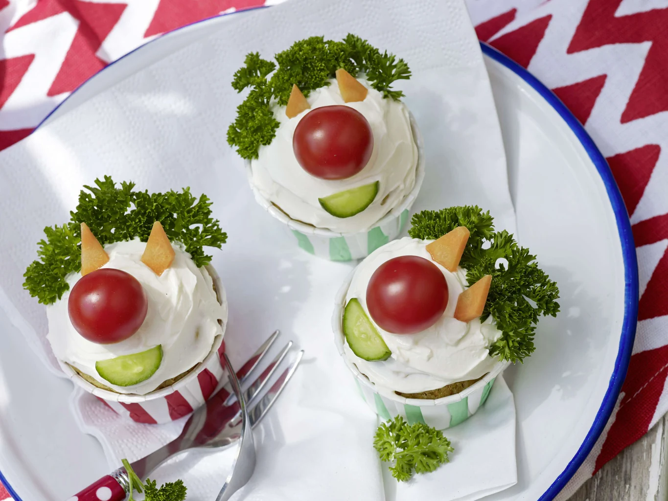 Salzige Clownmuffins