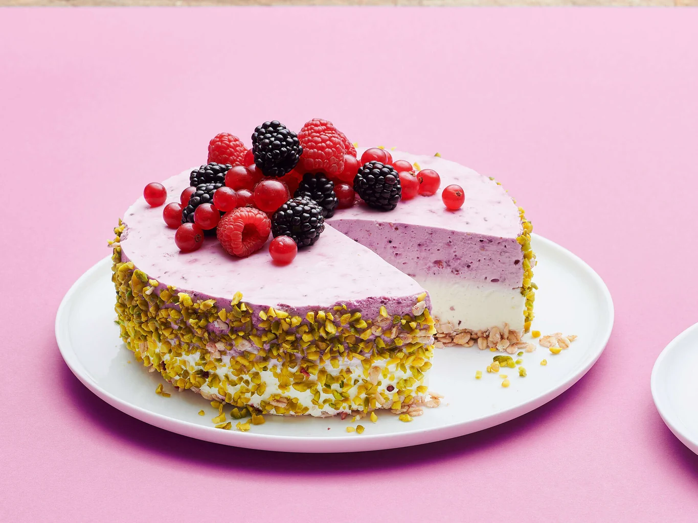 Tourte au séré et aux baies