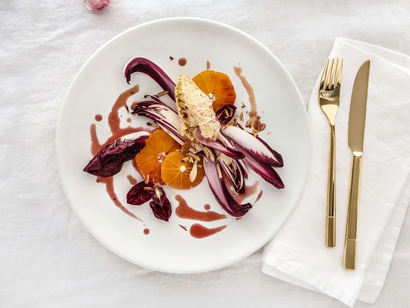 Insalata di radicchio e arance sanguigne