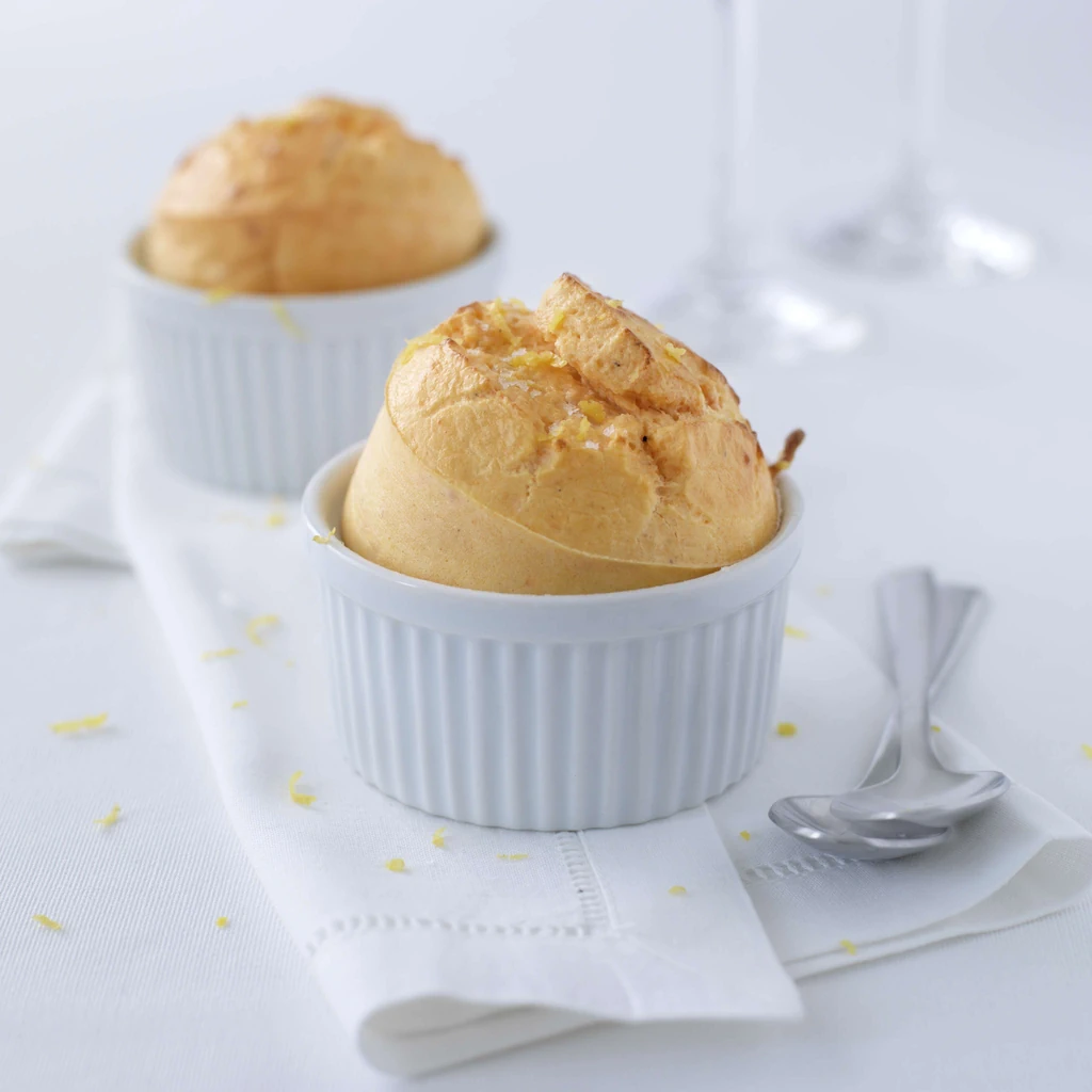 Rauchlachs-Zitronen-Soufflé