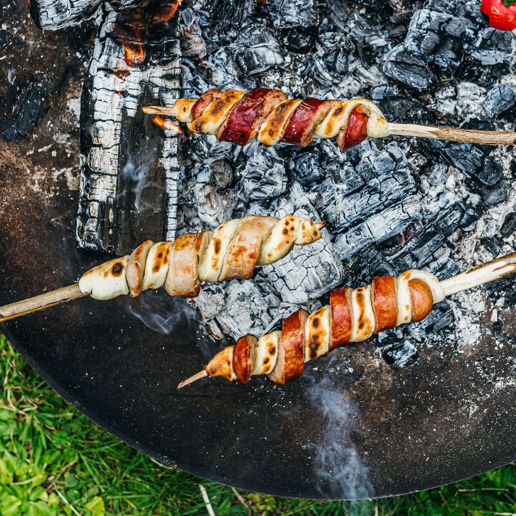 Saucisse et pain trappeur 