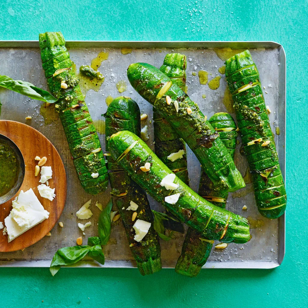 Grillierte Zucchetti mit Feta