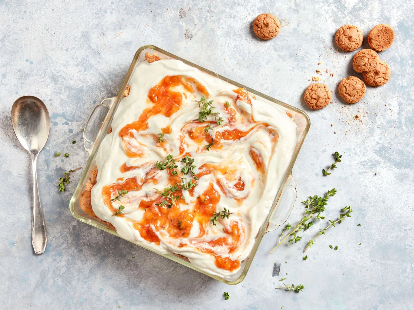 Pfirsich-Amaretti-Tiramisù