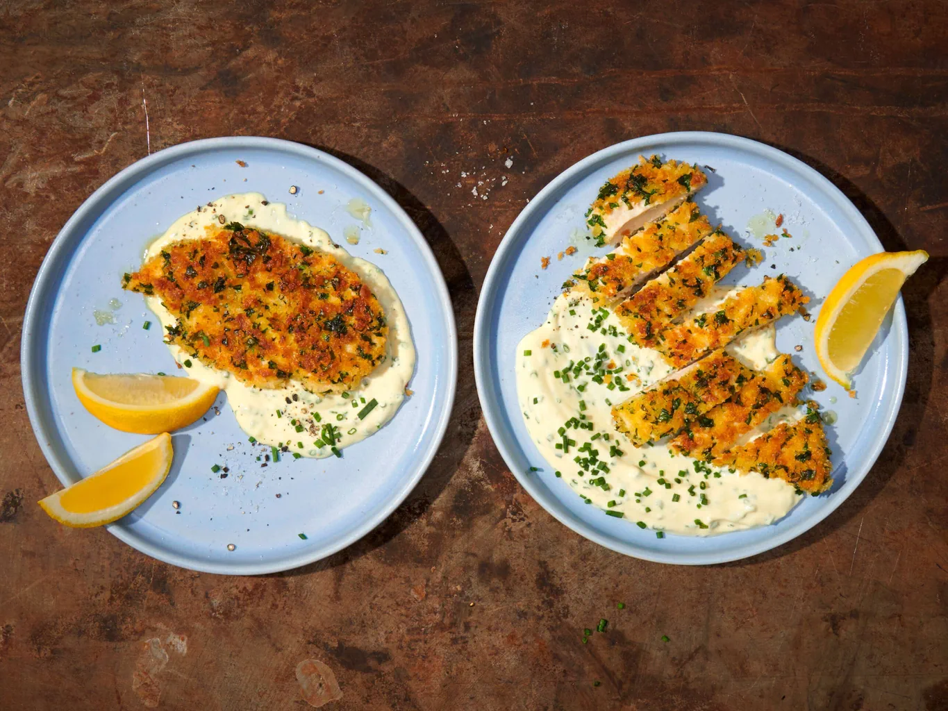 Pollo con panatura di erbe e panko