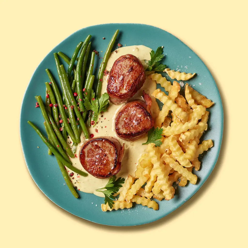 Schweinsfiletmedaillons mit Senfsauce