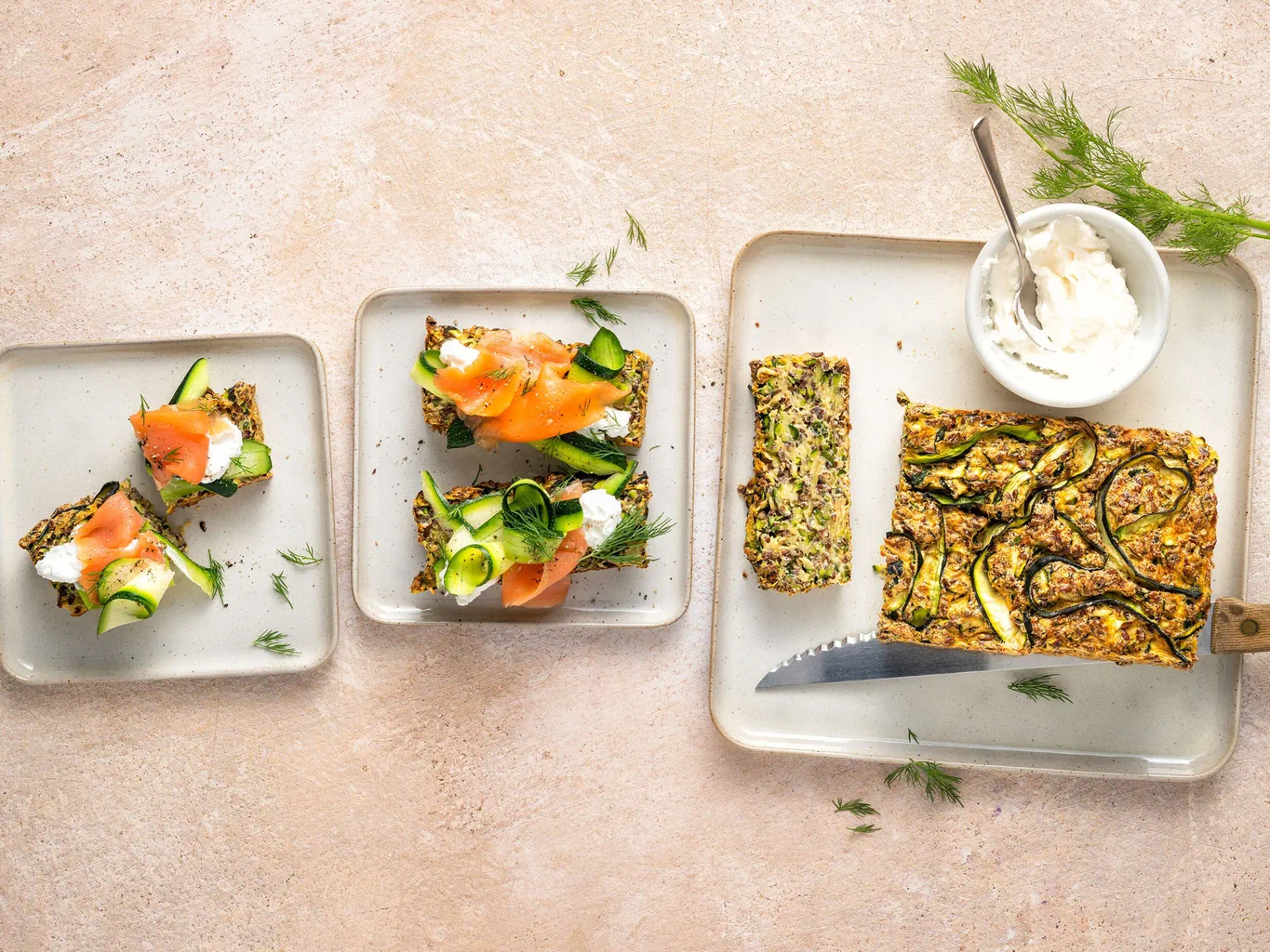 Zucchettibrot mit Rauchlachs
