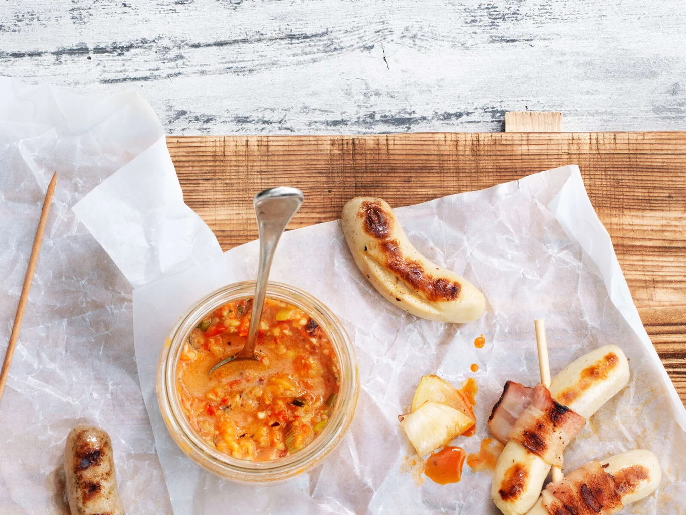 Sauce aux légumes grillés Chipolatas