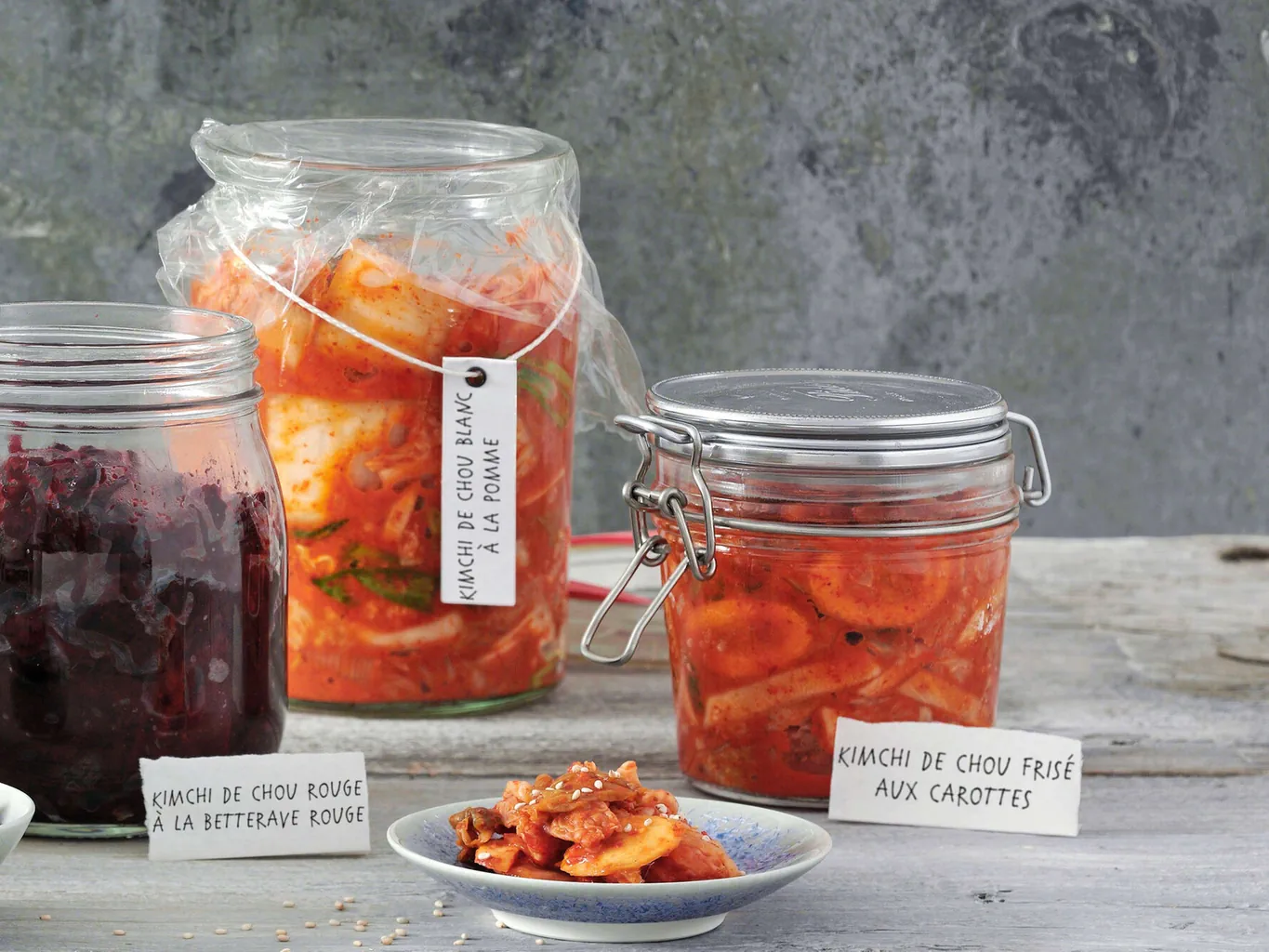 Kimchi de chou frisé aux carottes
