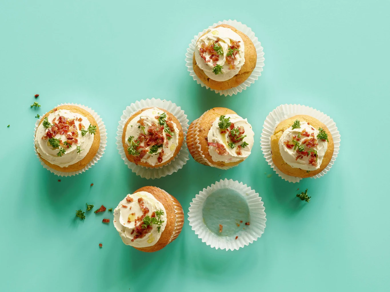 Muffin alla pancetta e al pepe