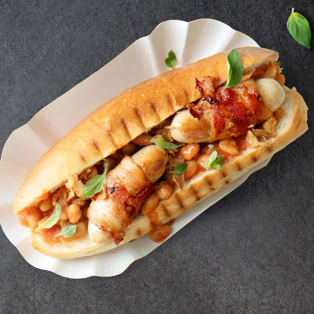Hot dog con cipollata alla griglia