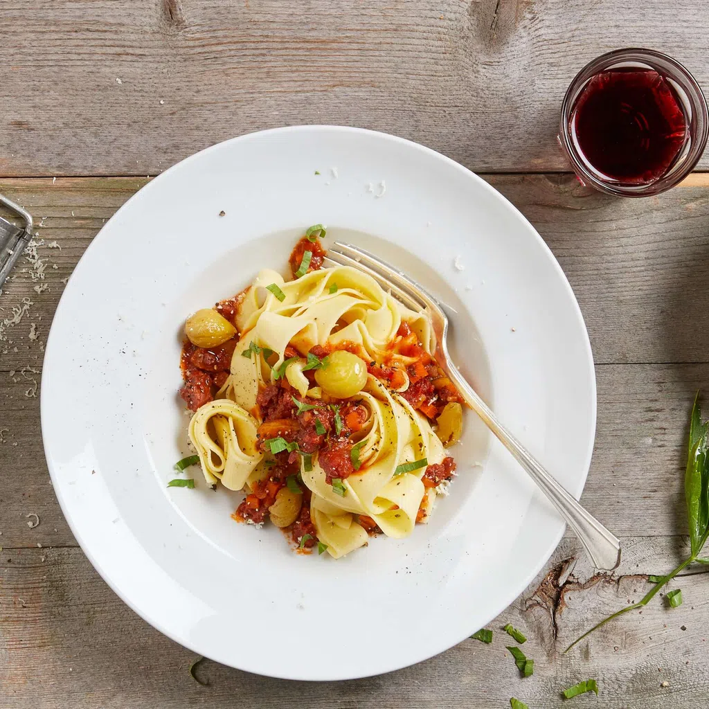 Bolognese di salsiccia alle castagne