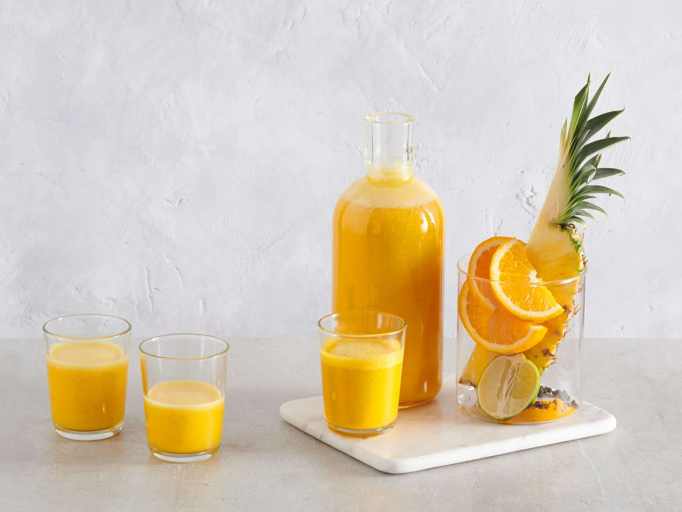 Smoothie di ananas e limetta