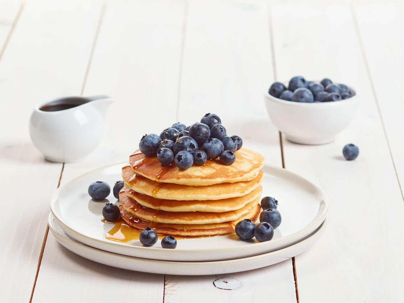 Pancakes mit Ahornsirup