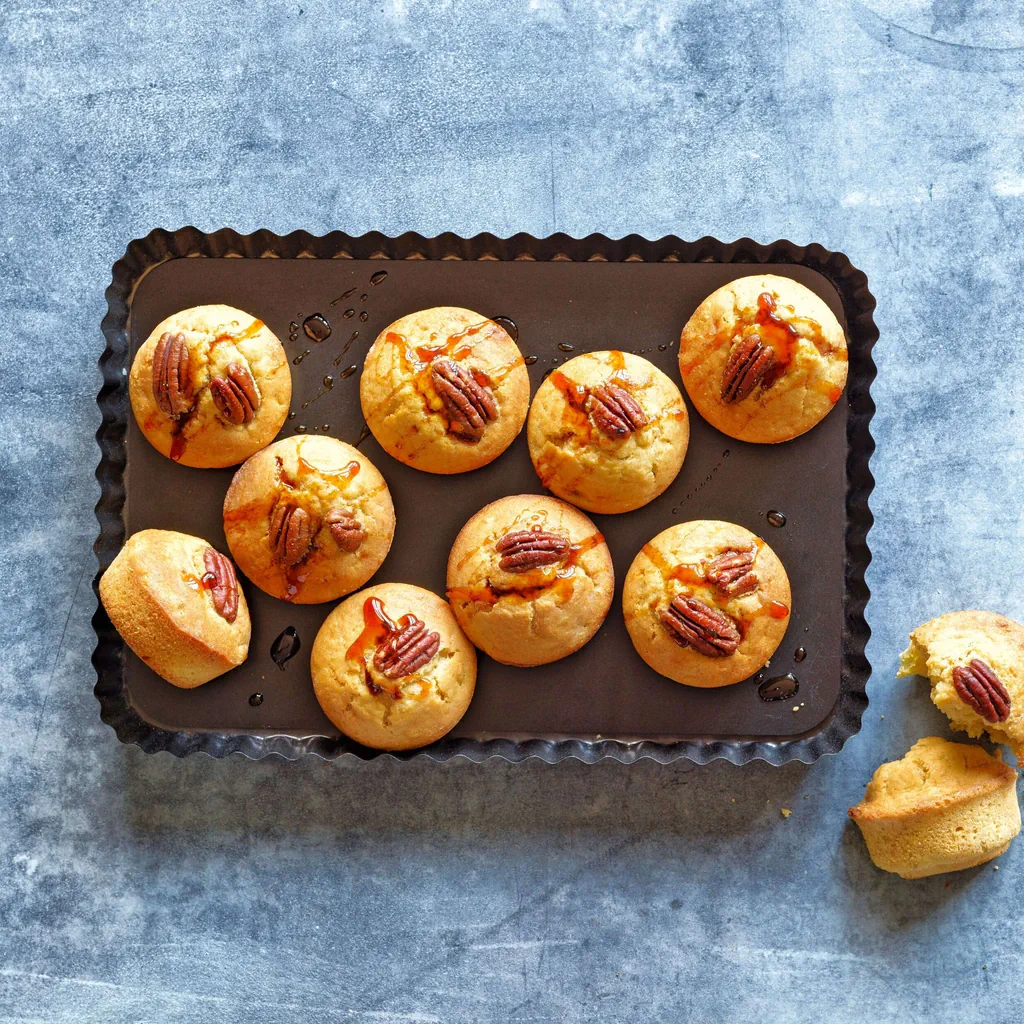 Muffins à la banane avec noix de pécan