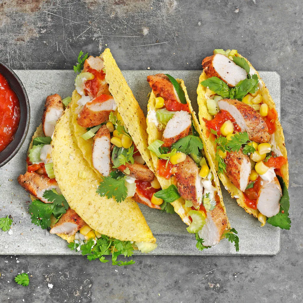 Kaninchen-Tacos mit Mais
