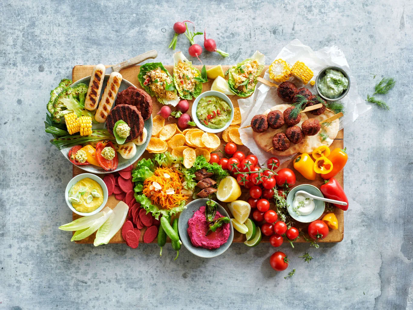 Vegane Grillplatte