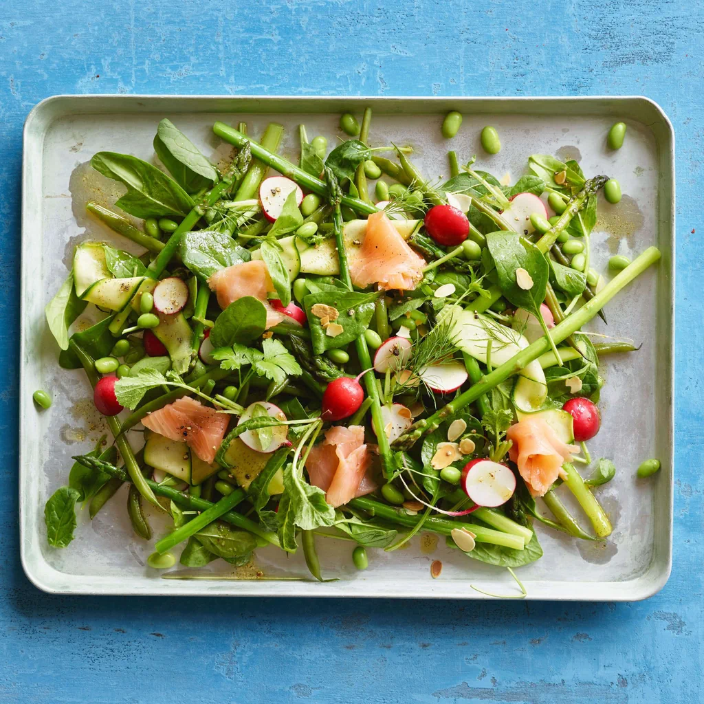 Spargel-Lachs-Salat