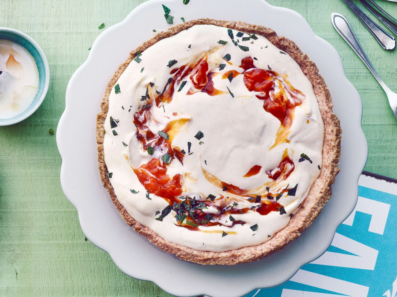 Aprikosencremekuchen
