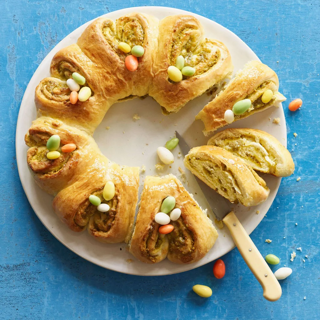 Anneau de Pâques à la pistache