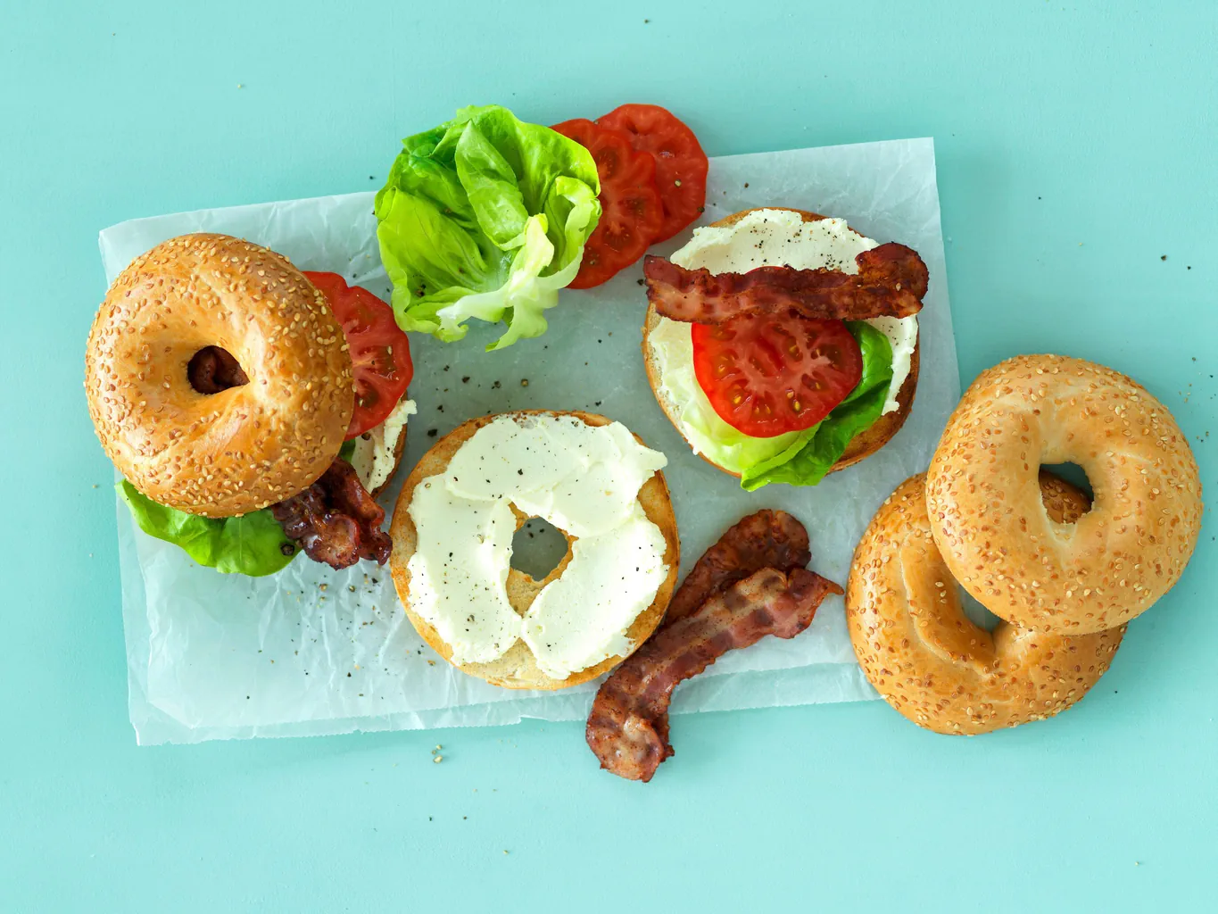 Bagel al formaggio cremoso