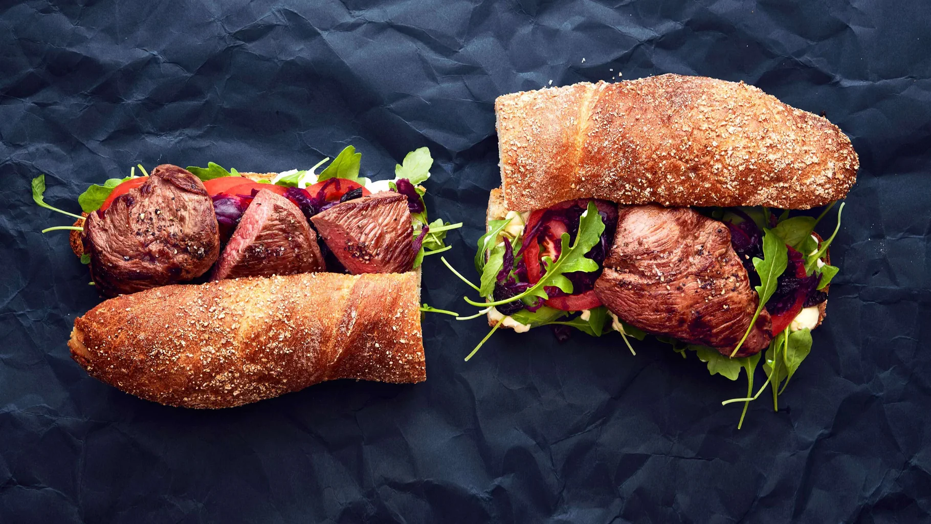Sandwich à l'escalope de gibier 