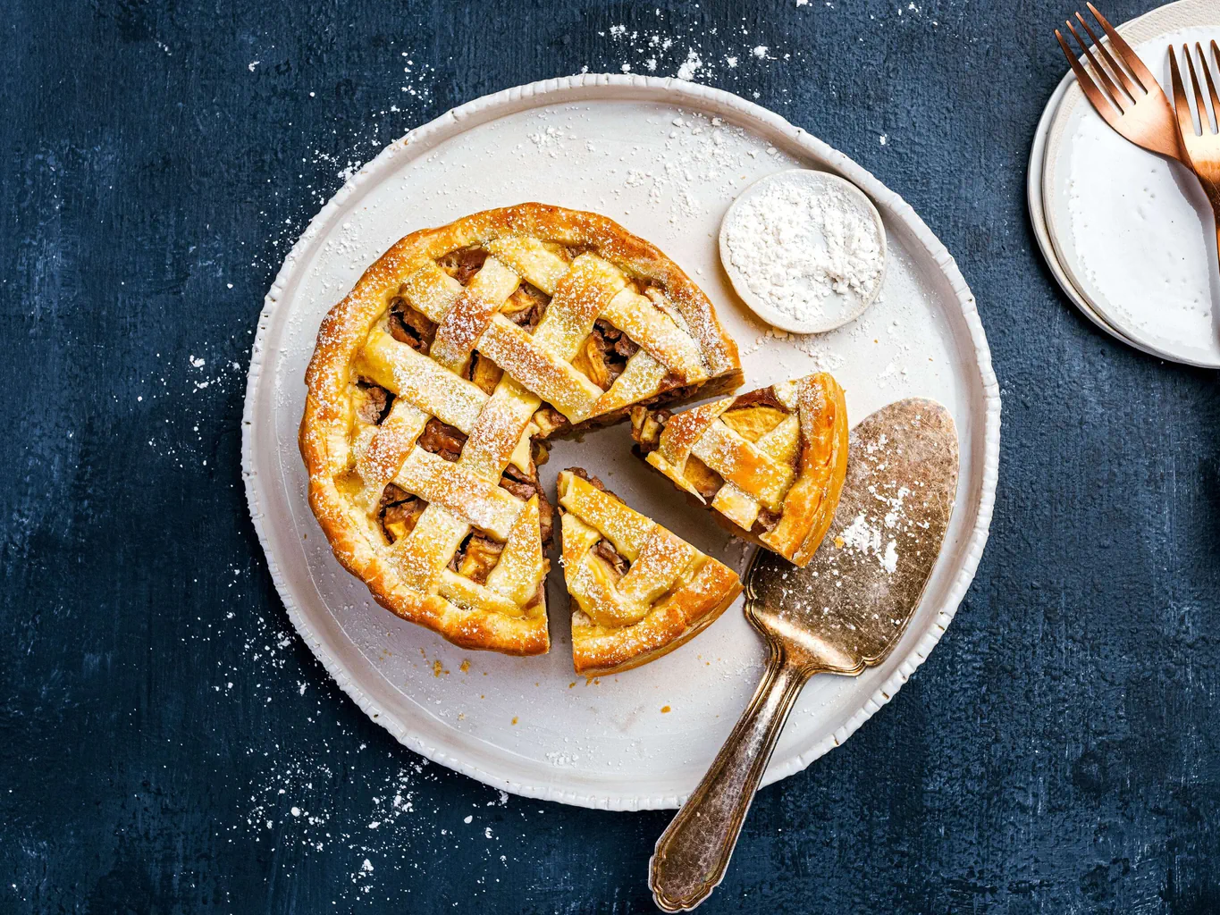 Tarte aux pommes et aux marrons 