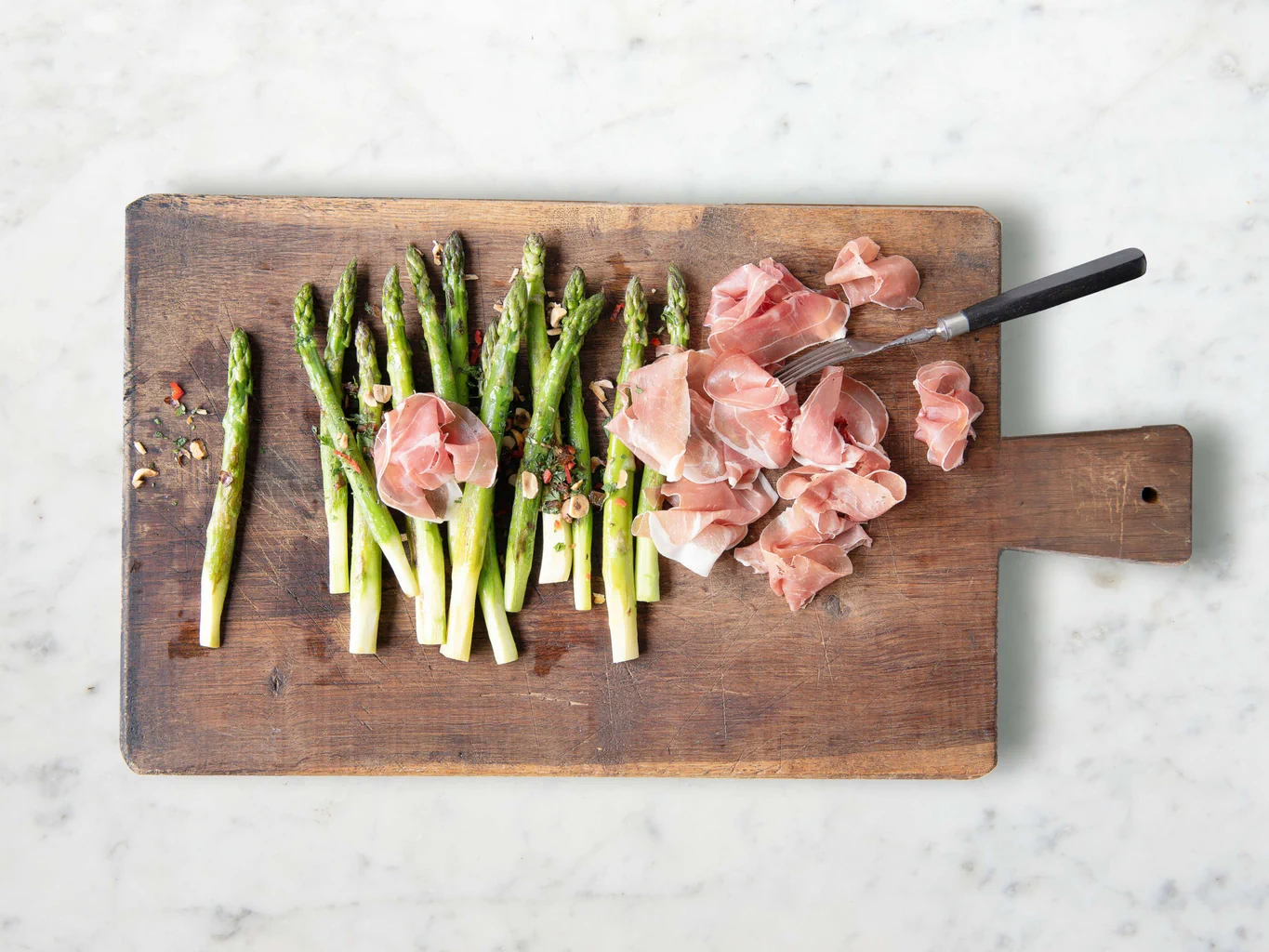 Asparagi con prosciutto crudo 