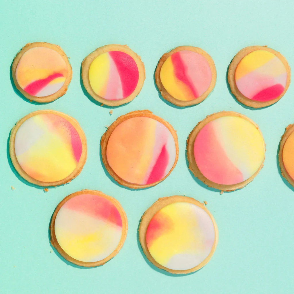 Biscuits marbrés